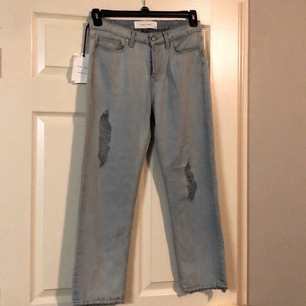 IRO.JEANS Femma Distressed Light-Wash Skinny Jeans